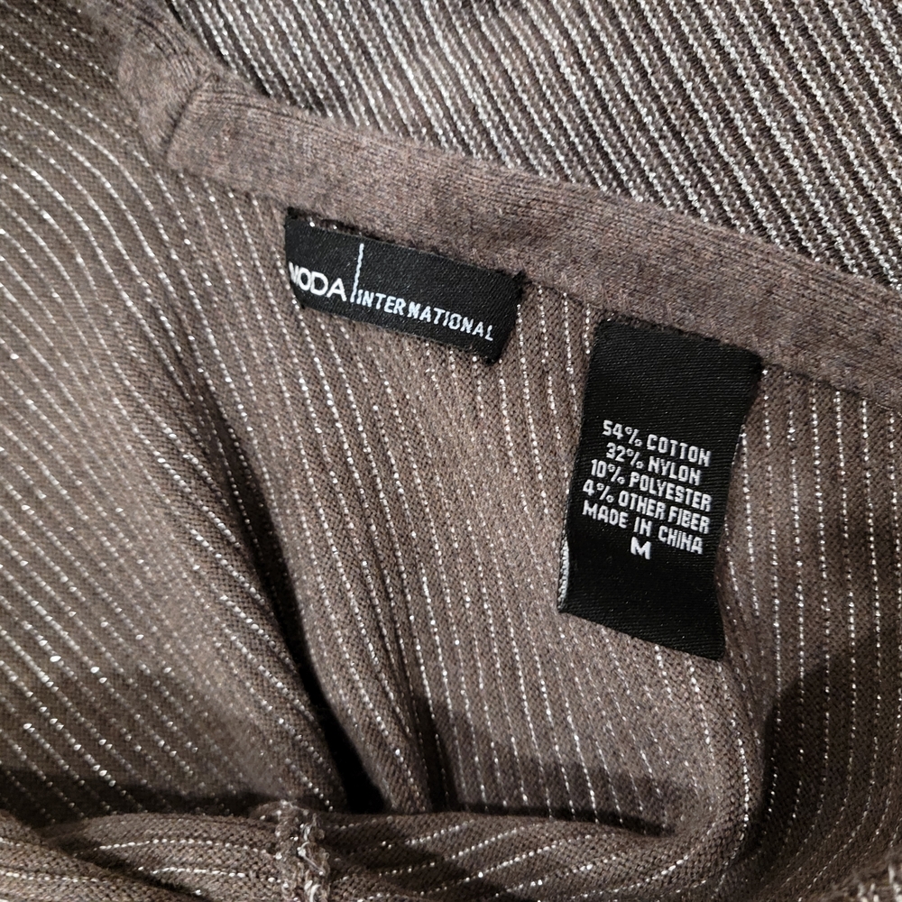 Moda International Brown Striped DRESS (Victoria Secret) Streched, Open Back